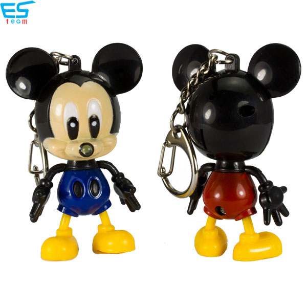 Mickey LED keychain with sound
